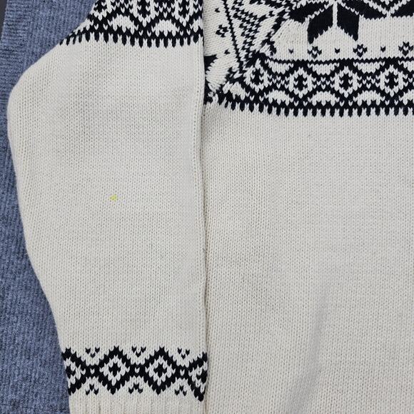 Vintage Polo Ralph Lauren Sweater Mens 3XLT Ivory Fair Isle Cashmere Angora Cozy - Picture 5 of 6